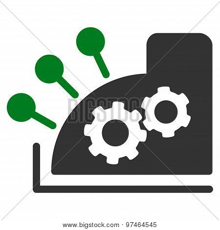 Cash register icon from Business Bicolor Set
