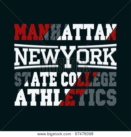 New York fashion - vector t-shirt design