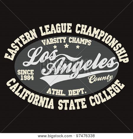 California T-shirt fashion Typography