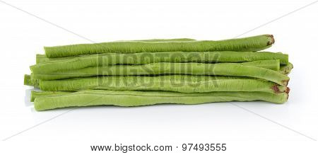 Yard Long Bean On White Background