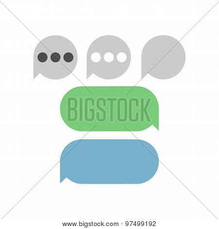 Text Messages Vector Bubbles