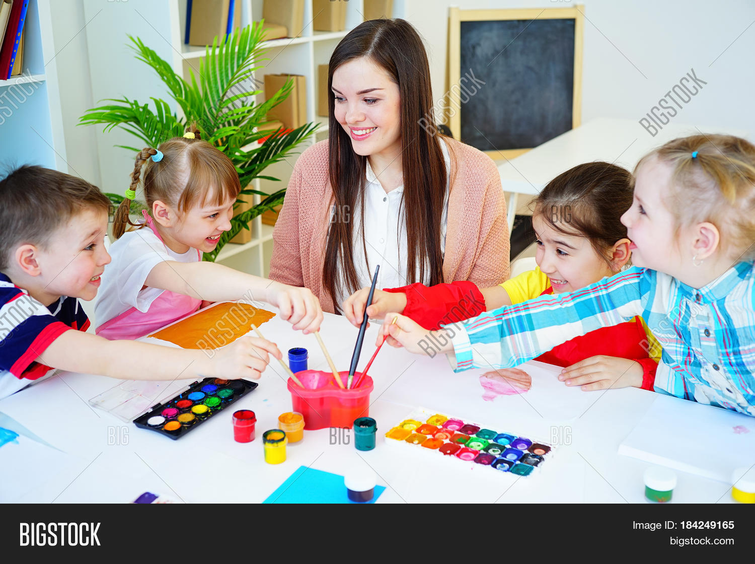 Kids Painting On Art Image & Photo (Free Trial) Bigstock