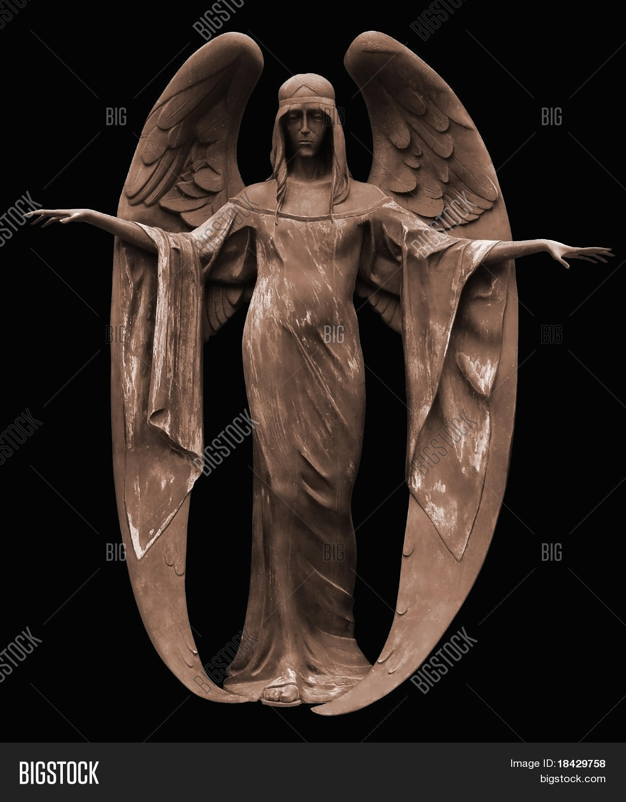 Statue Angel. Bronze Image & Photo (Free Trial) Bigstock