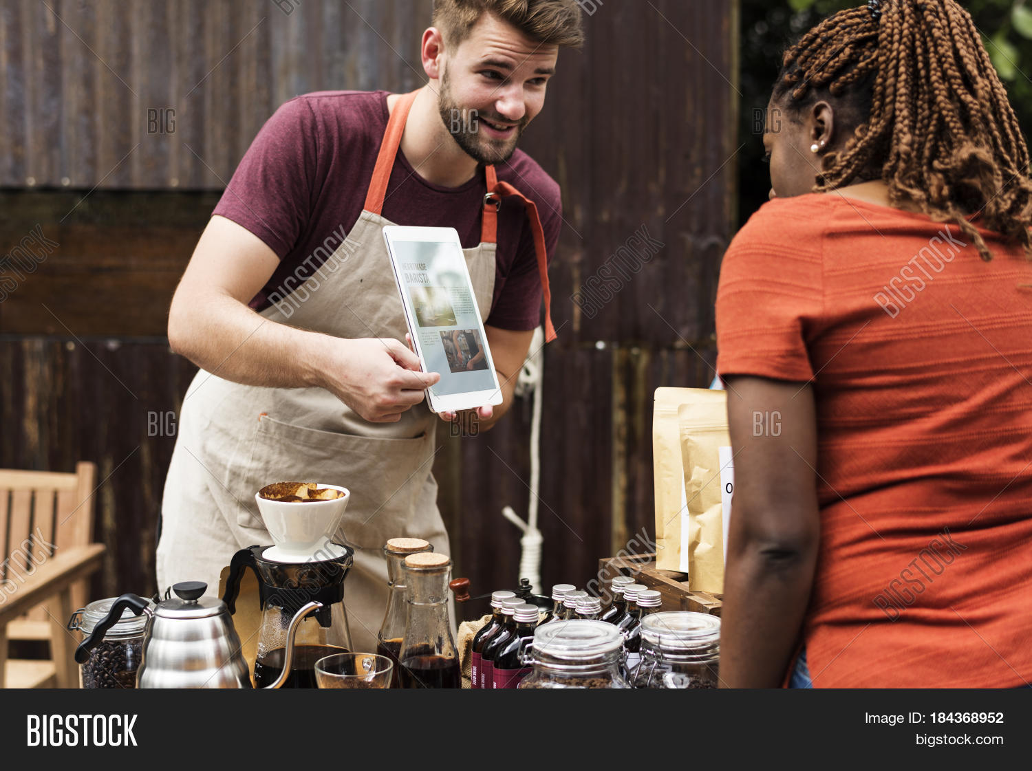 Man Selling Coffee Image & Photo (Free Trial) Bigstock