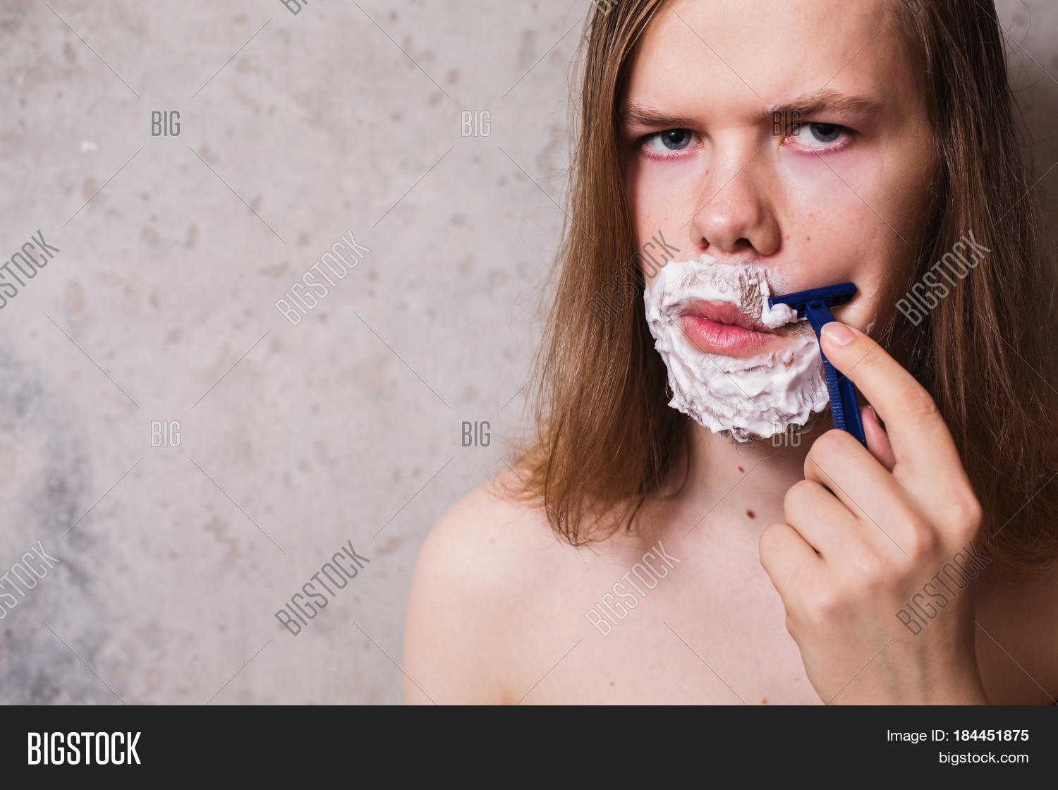 Man Shave Mustache Image & Photo (Free Trial) Bigstock