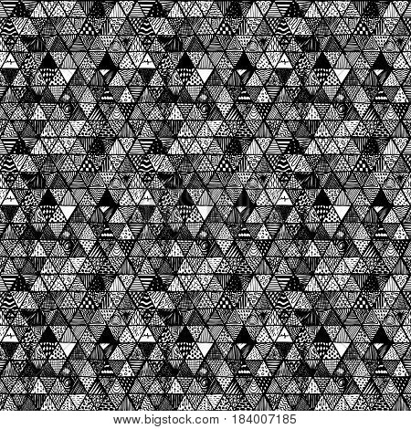Seamless Pattern Of Equilateral Triangles