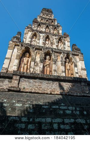 The wat jamadevi history in the city of Lamphun