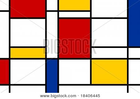 สี่เหลี่ยมที่มีสีสันในสไตล์การออกแบบ