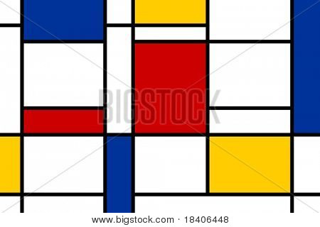 สี่เหลี่ยมที่มีสีสันในสไตล์การออกแบบ