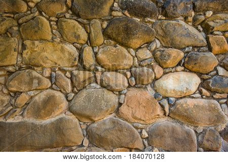 Background of stone wall in Shivta - ancient city in the Negev Desert Israel Excavations of an ancient stone wall