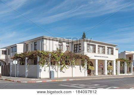 ROBERTSON SOUTH AFRICA - MARCH 26 2017: The Robertson Logos Christian School in Robertson a town on the scenic Route 62 in the Western Cape Province