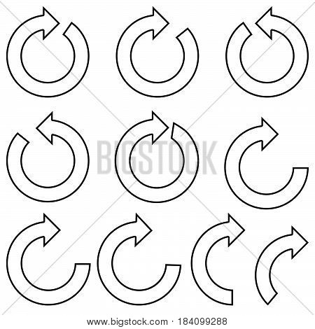 Black circle arrows it is empty fill set.