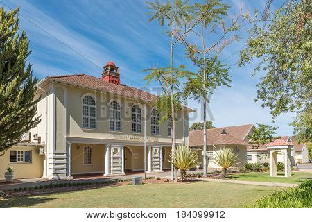 ROBERTSON SOUTH AFRICA - MARCH 26 2017: The Robertson High School in Robertson a town on the scenic Route 62 in the Western Cape Province