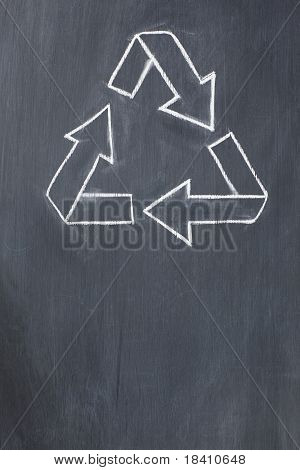 Recyklované Symbol na tabuli