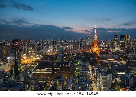 Tokyo Tower and Tokyo city Tokyo Japan