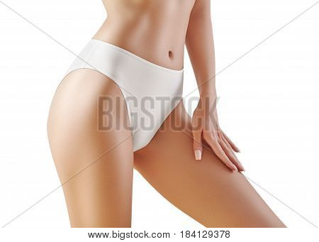 Spa, Wellness. Healthy Slim Body. Beautiful Sexy Hips. Fitness Or Plastic Surgery. Perfect Buttocks