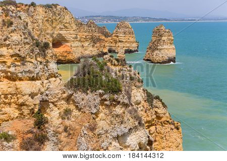 Cliffs of Ponta da Piedade, Lagos, Algarve, Portugal