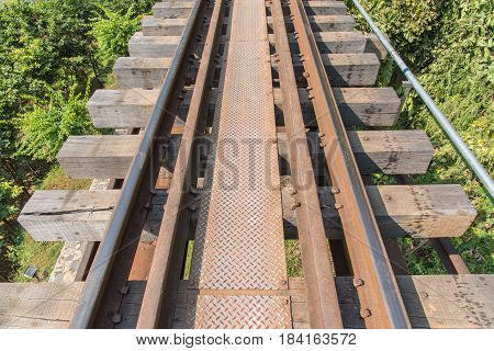 Death Railway Old Railway At Hellfire Pass Kanchanaburi Thailand