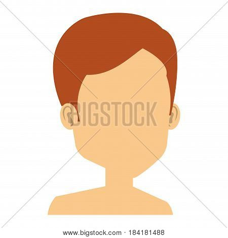 young woman shirtless avatar character vector illustration design