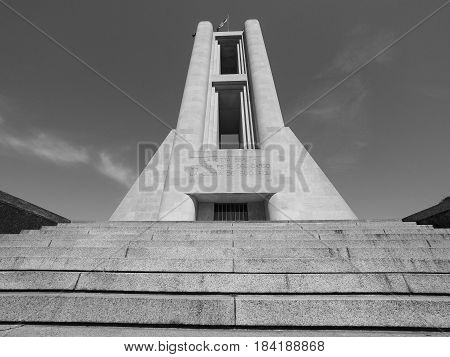 Monumento Ai Caduti War Memorial In Como In Black And White