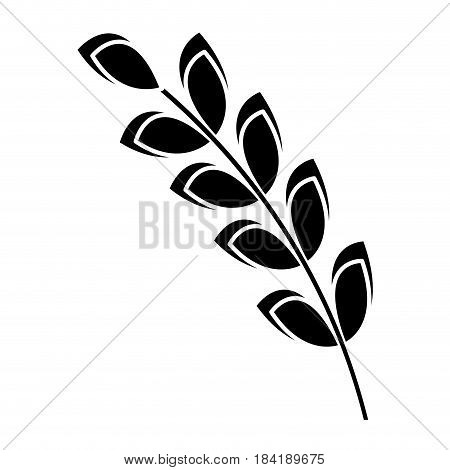 wheat ears icon over white background. vector illustration