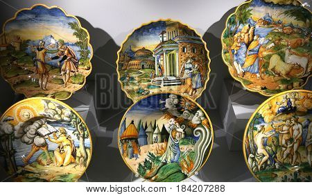 Ancient Ceramic Pottery Dish From Renaissance