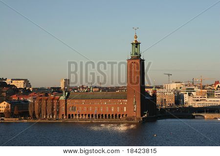Stockholm City Hall (Stadshuset) - mødested for Nobelprisen ceremoni