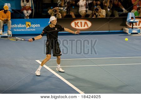 MELBOURNE - 19 januari: Tennisspelare Andreas Seppi, Italien i Australian Open på den 19 januari, 200