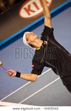 MELBOURNE - 19 januari:: Tennisspelare Andreas Seppi, Italien i Australian Open den 19 januari, 2