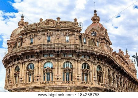 Palazzo Della Nuova Borsa In Genoa