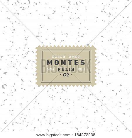 Vector lebel design templates and emblems in trendy style. Vintagre symbol