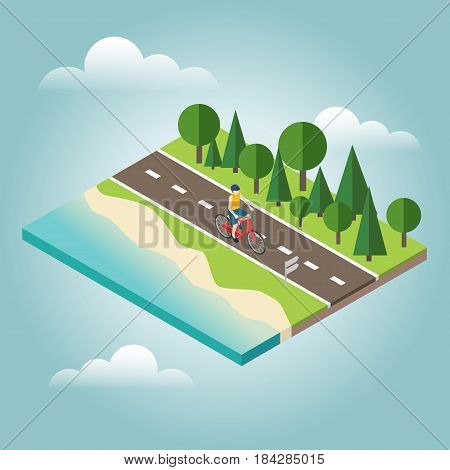 Flat 3d vector isometric illustration. Concept picture