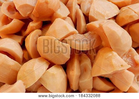 Close up compote santol Preserved fruits Snack