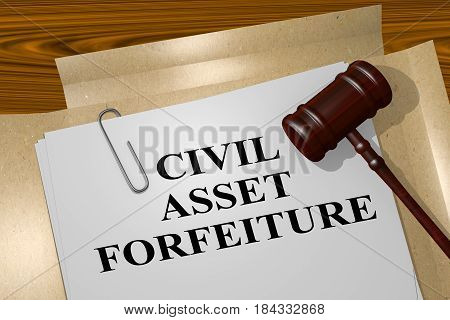 Civil Asset Forfeiture Concept