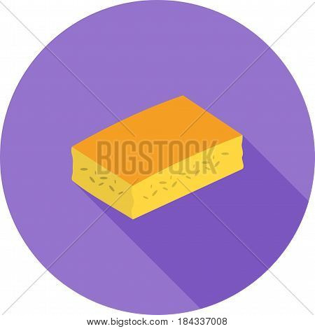 Baked, squares, cornbread icon vector image. Can also be used for thanksgiving. Suitable for mobile apps, web apps and print media.