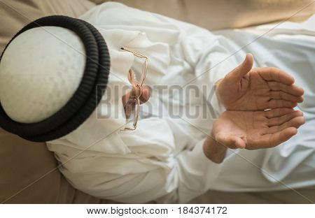 Elderly Arabic man
