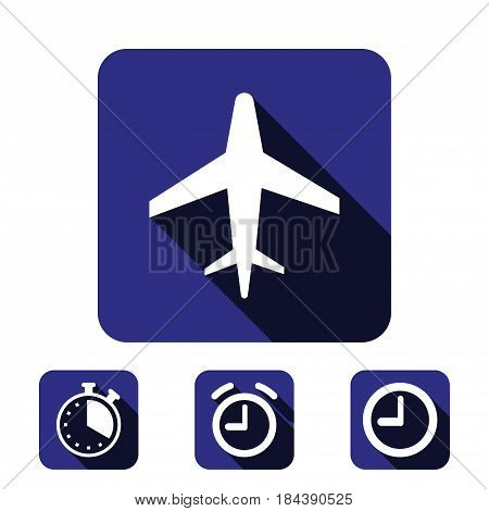 aircraft icon stock vector illustration flat design