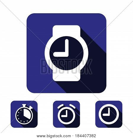 wristwatch icon  stock vector illustration flat design