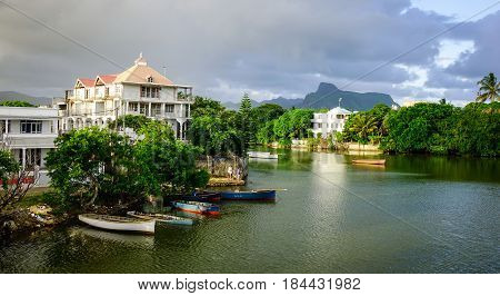 River Scenery In Mahebourg, Mauritius
