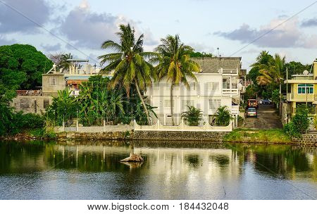 River Scenery In Mahebourg, Mauritius