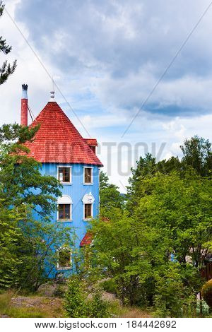 Turku, Finland - July 04, 2016: Moomin World in Turku, Finland