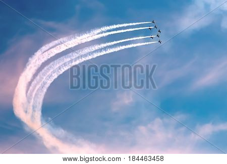 Parade Planes, Flying In Formation