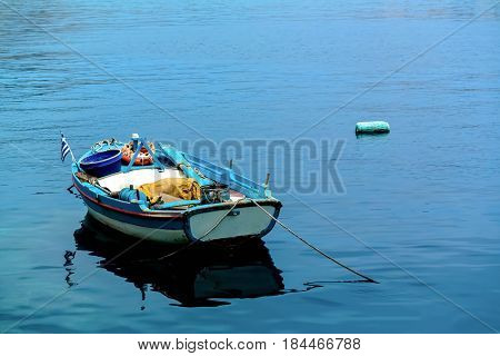 Wooden Boat In The Sea