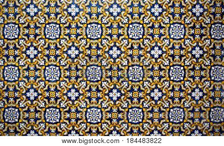 Portuguese painted tin-glazed ceramic tile work