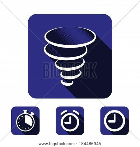 tornado icon stock vector illustration flat design