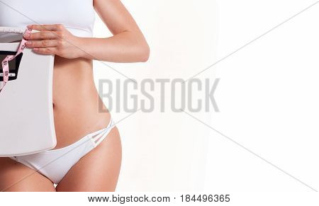 Slim And Sporty Female Body, Successful Weight Loss
