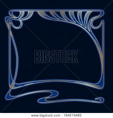 Vector Art Nouveau Frame.