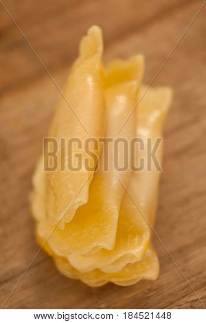 Panzerotti pasta isolated on white background