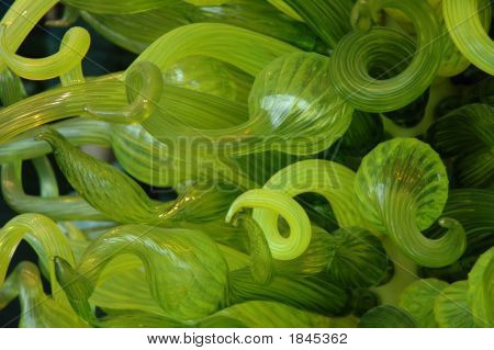 Grünes Glas