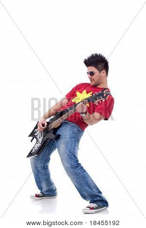 Rock Star Playing Solo